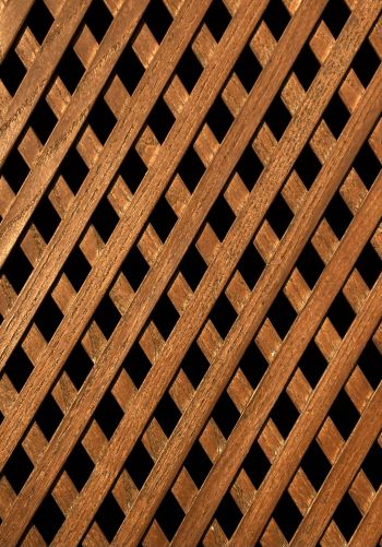 Обои 1668x2388 деревянная решетка, коричневый