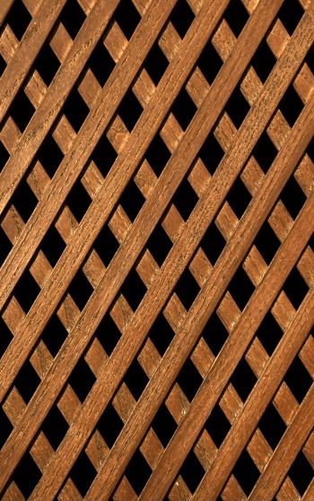 Обои 1752x2800 деревянная решетка, коричневый
