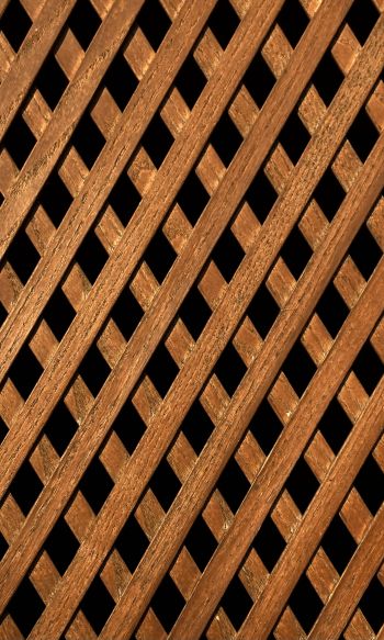 Обои 1200x2000 деревянная решетка, коричневый