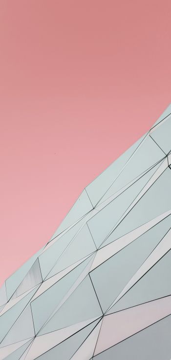 3D, abstraction, pink Wallpaper 1440x3040