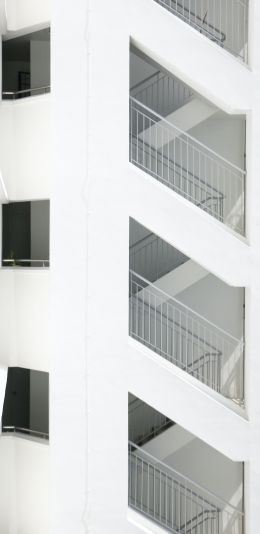 building, white, light Wallpaper 1440x2960