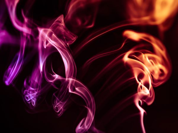 smoke, on black background, dark Wallpaper 1024x768