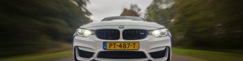 BMW M4, high speed Wallpaper 1590x400