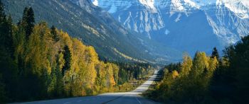 Mount Robson, Canada, highway Wallpaper 2560x1080