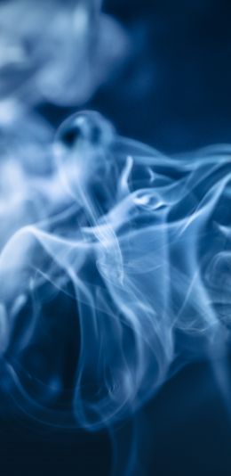 blue smoke, background Wallpaper 1440x2960