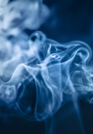 blue smoke, background Wallpaper 1668x2388