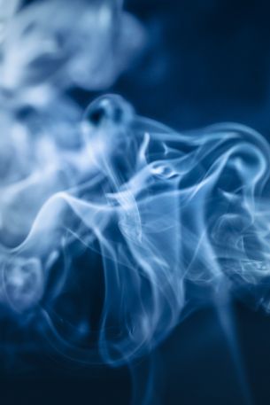 blue smoke, background Wallpaper 640x960