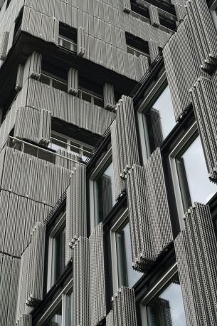 building, facade, gray Wallpaper 4724x7087