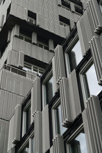 building, facade, gray Wallpaper 640x960