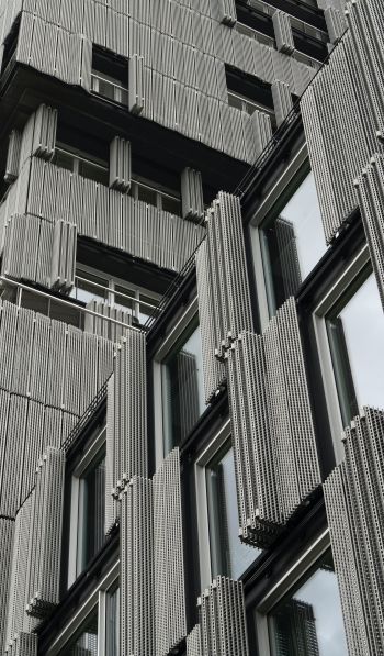 building, facade, gray Wallpaper 600x1024