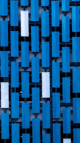 building, facade, blue Wallpaper 640x1136