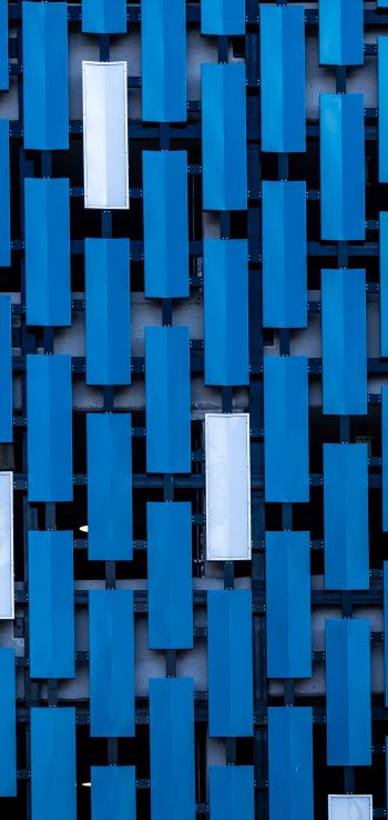 building, facade, blue Wallpaper 720x1520