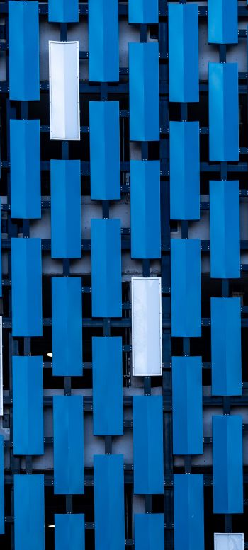 building, facade, blue Wallpaper 720x1600