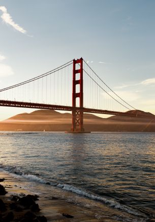 Golden Gate Bridge, San Francisco, California, USA Wallpaper 1640x2360