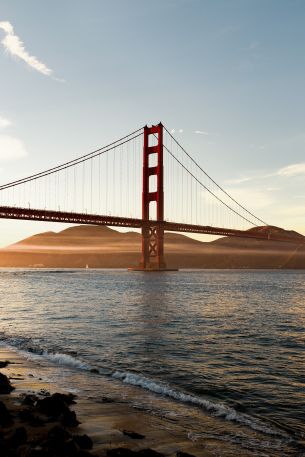 Golden Gate Bridge, San Francisco, California, USA Wallpaper 640x960