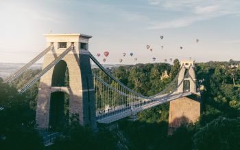 Clifton Bridge, Bristol, Great Britain Wallpaper 2560x1600
