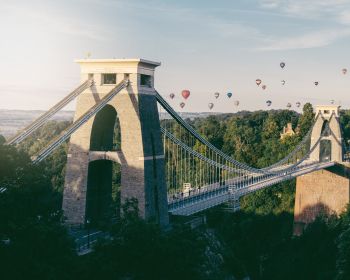 Clifton Bridge, Bristol, Great Britain Wallpaper 1280x1024