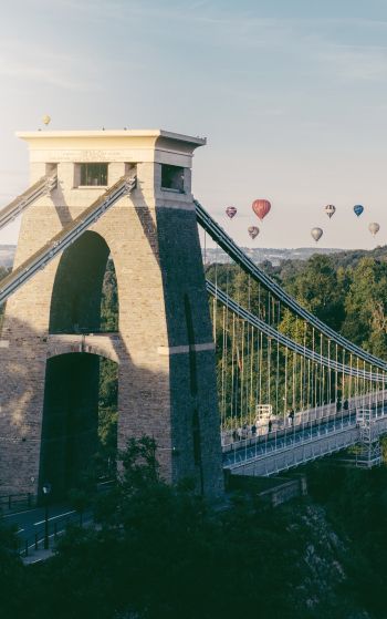 Clifton Bridge, Bristol, Great Britain Wallpaper 1752x2800