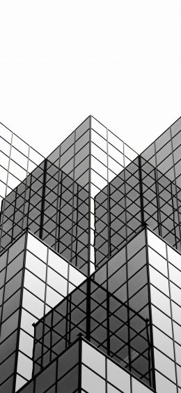 building, white, minimalism Wallpaper 1080x2340