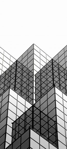 building, white, minimalism Wallpaper 1080x2400