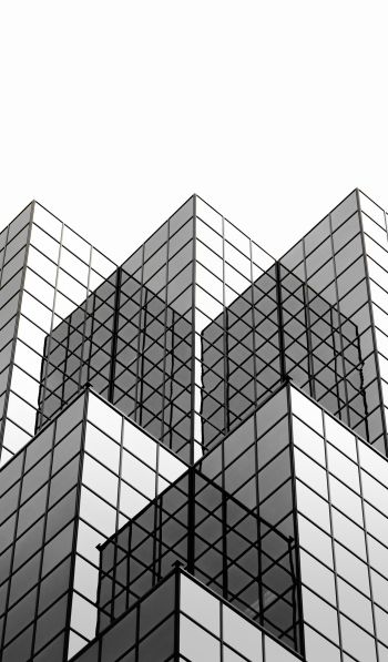 building, white, minimalism Wallpaper 600x1024