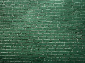 Обои 1024x768 кирпичная стена, стена, зеленые обои