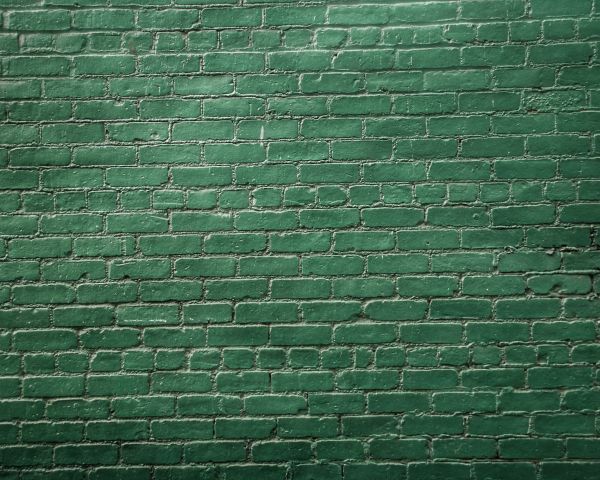 Обои 1280x1024 кирпичная стена, стена, зеленые обои