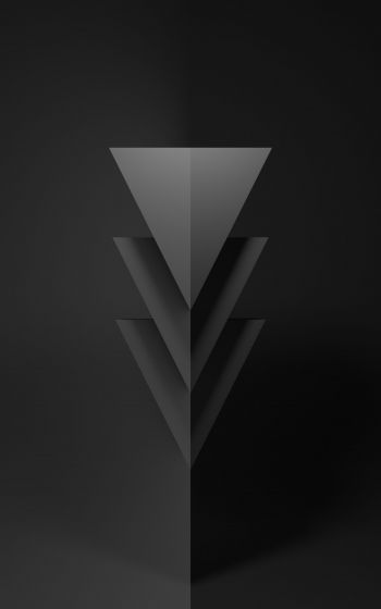 triangle, black, abstraction Wallpaper 800x1280