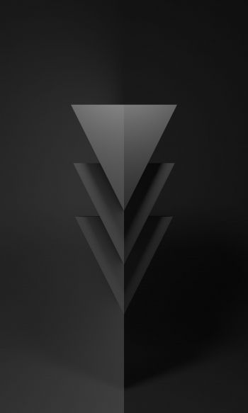triangle, black, abstraction Wallpaper 1200x2000