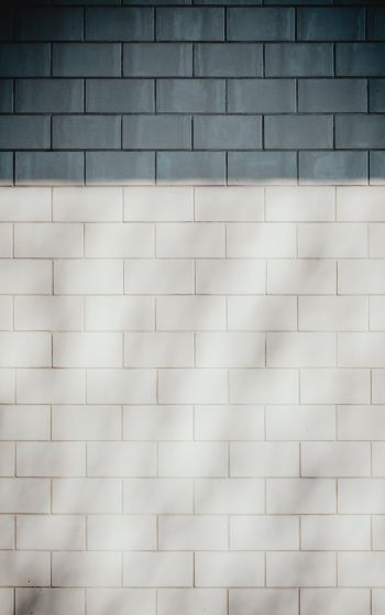 brick wall, wall, black and white Wallpaper 1752x2800