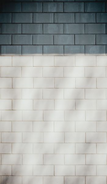 brick wall, wall, black and white Wallpaper 600x1024