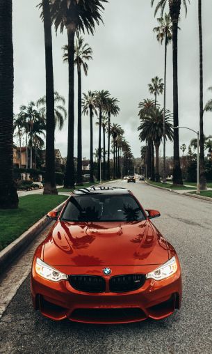 red BMW F80, sports car Wallpaper 1200x2000