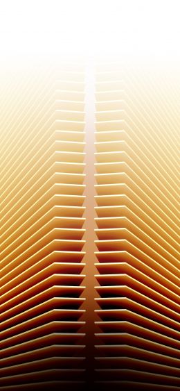 3D, yellow, abstraction Wallpaper 1080x2340