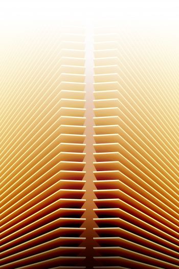 3D, yellow, abstraction Wallpaper 640x960