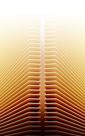 3D, yellow, abstraction Wallpaper 1200x1920