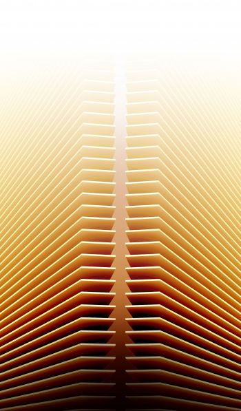 3D, yellow, abstraction Wallpaper 600x1024