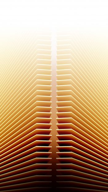 3D, yellow, abstraction Wallpaper 1440x2560