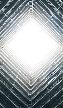 skyscraper, geometry, Hong Kong Wallpaper 600x1024