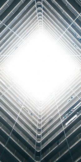 skyscraper, geometry, Hong Kong Wallpaper 720x1440