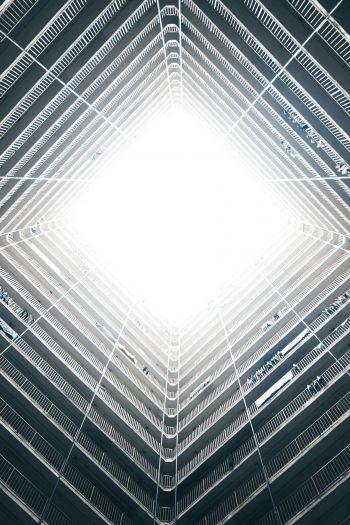 skyscraper, geometry, Hong Kong Wallpaper 640x960