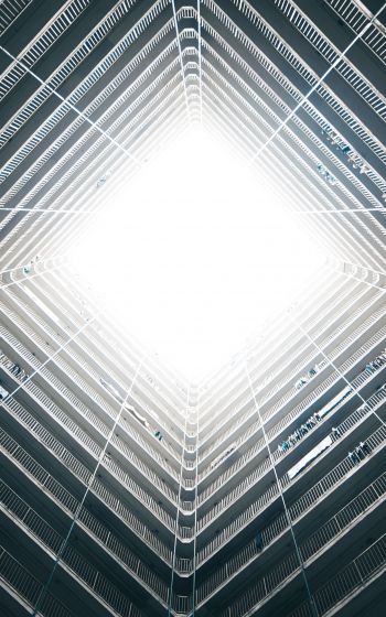 skyscraper, geometry, Hong Kong Wallpaper 800x1280