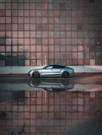 Audi, sports car, reflection Wallpaper 1620x2160