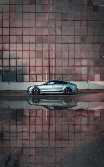 Audi, sports car, reflection Wallpaper 1600x2560