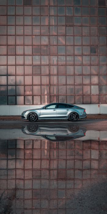 Audi, sports car, reflection Wallpaper 720x1440