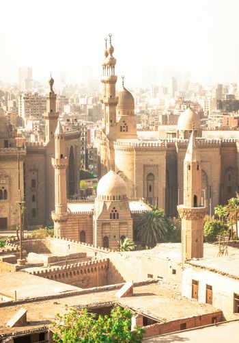 urban landscape, Egypt, yellow Wallpaper 1668x2388