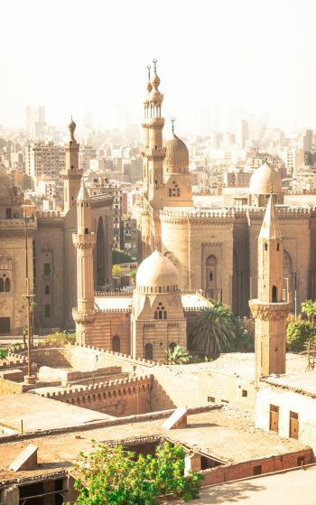 urban landscape, Egypt, yellow Wallpaper 1752x2800