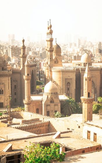 urban landscape, Egypt, yellow Wallpaper 1200x1920