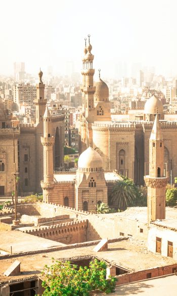 urban landscape, Egypt, yellow Wallpaper 1200x2000