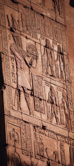 Egypt, archeology, hieroglyphs Wallpaper 1080x2400