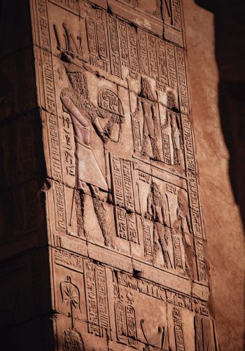 Egypt, archeology, hieroglyphs Wallpaper 1668x2388